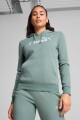 CANGURO MUJER PUMA NO.1 LOGO HOODIE Verde-agua