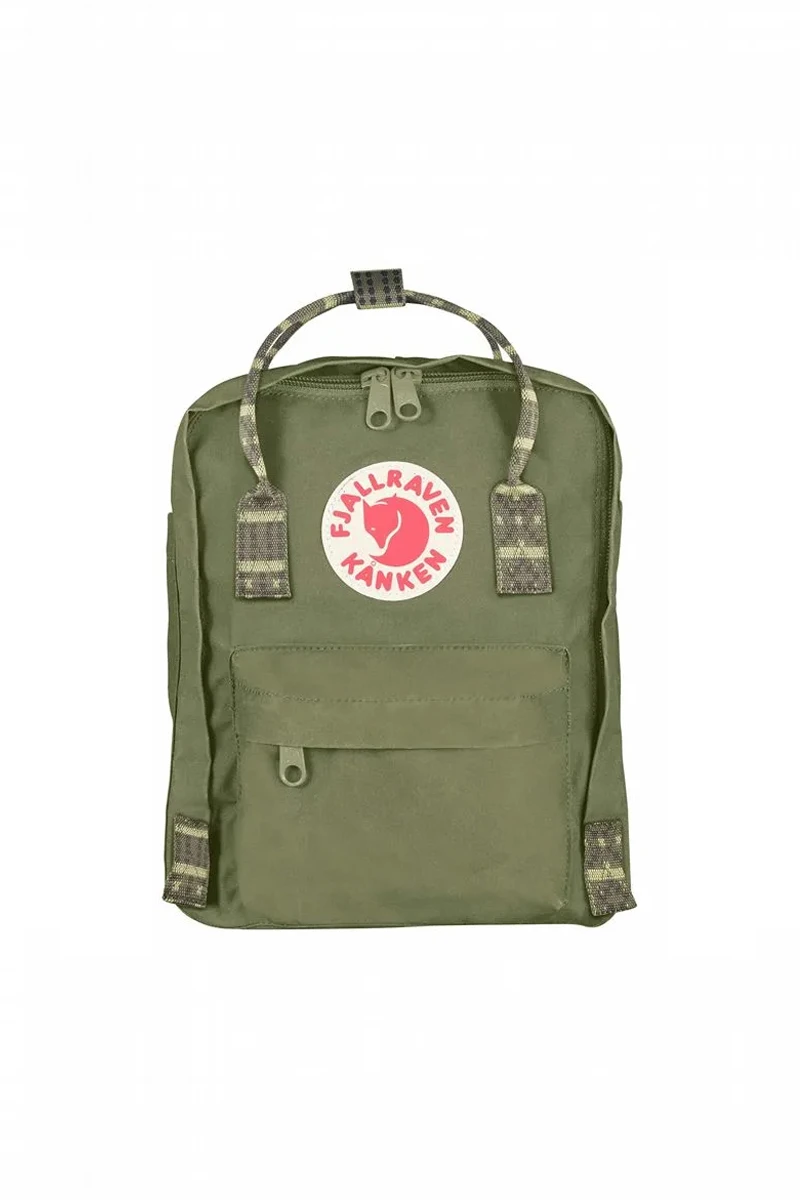 Kanken Mini Green - Folk Pattern