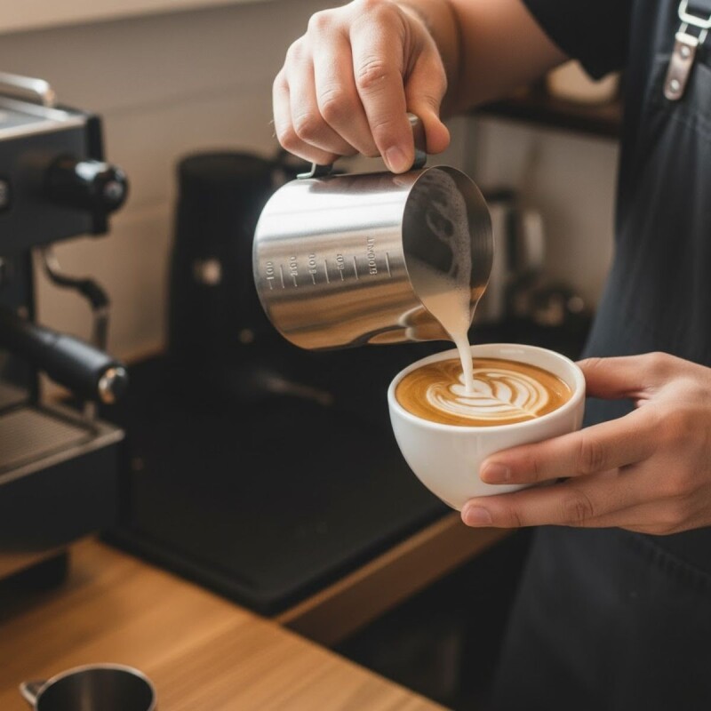 Jarra de leche barista 500ml INOX