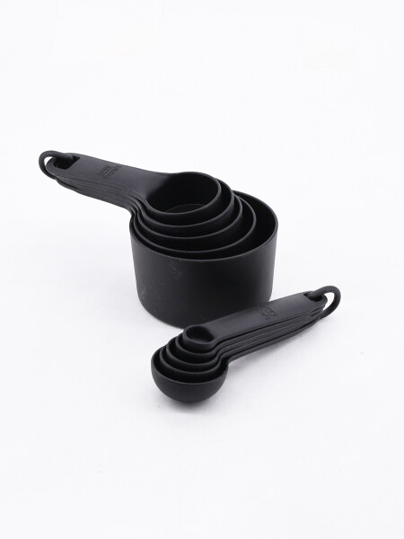 TAZAS Y CUCHARAS MEDIDORAS 10 PCS BEIGE