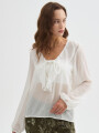 Blusa Ristal Marfil / Off White