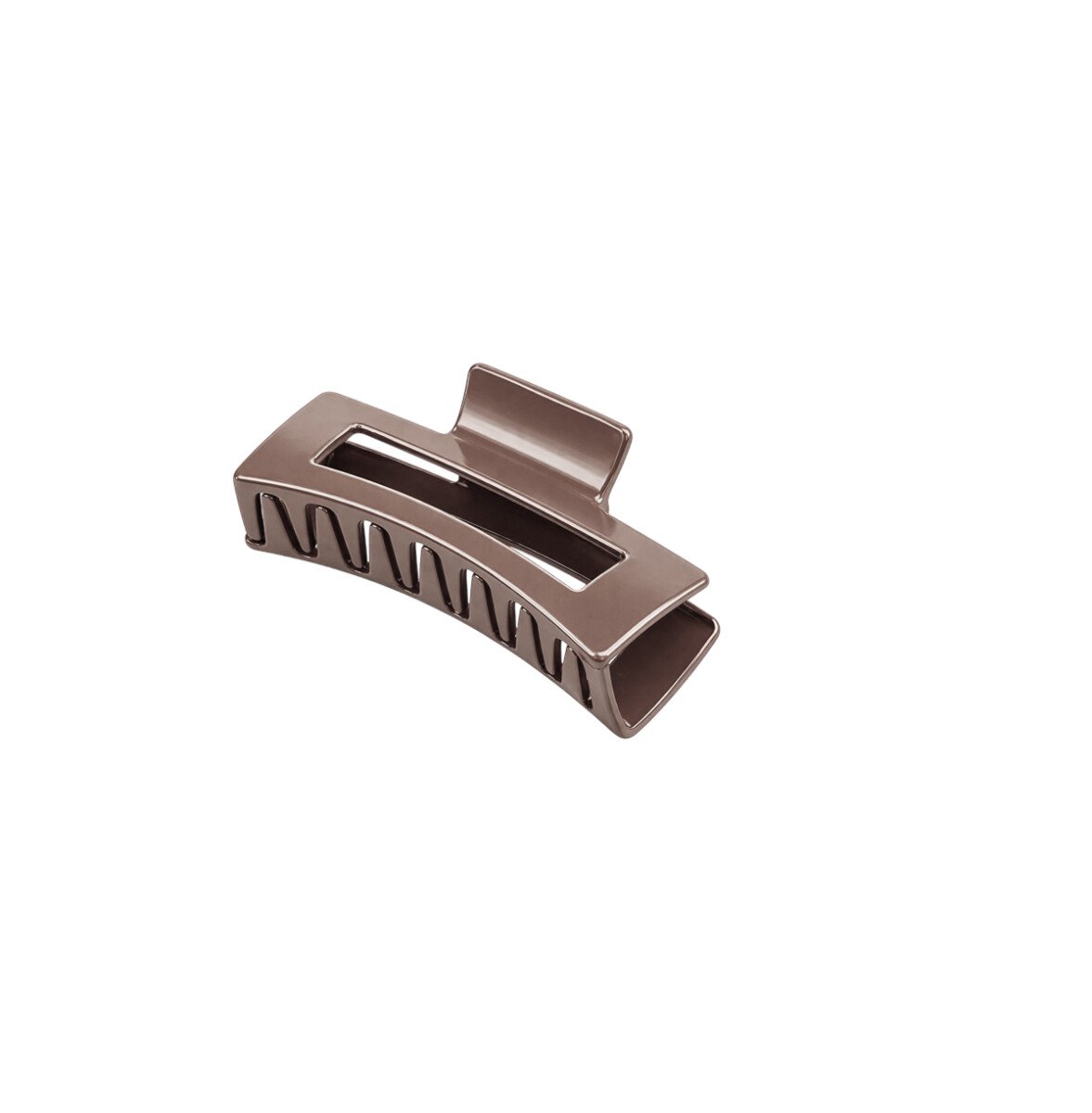 Broche pinza de pelo de silicona flexible - Marron 