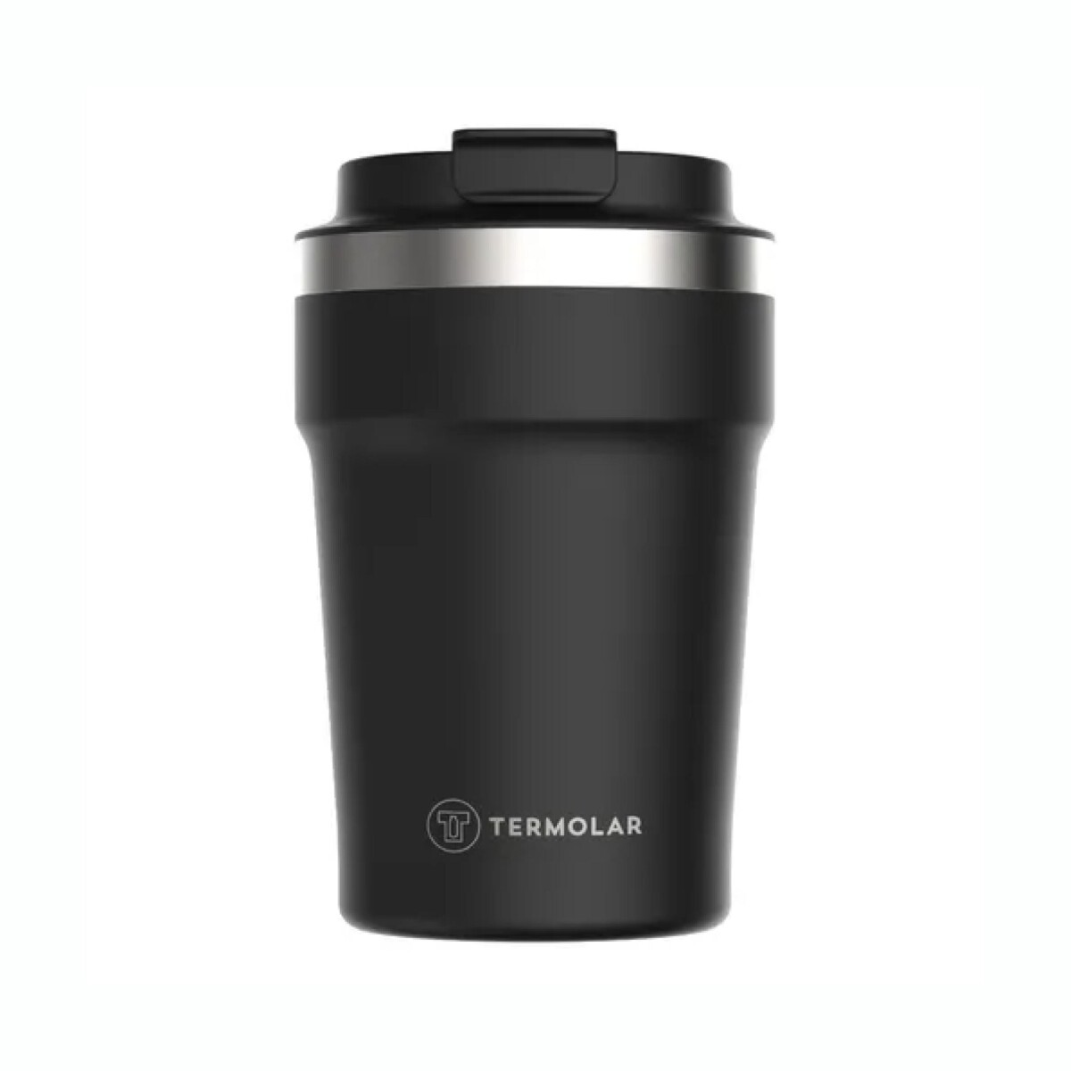 Vaso Térmico TERMOLAR Con Tapa Capacidad 380ML - Negro 