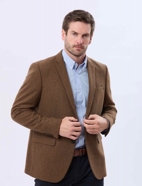 SACO SPORT DE LANA Tostado