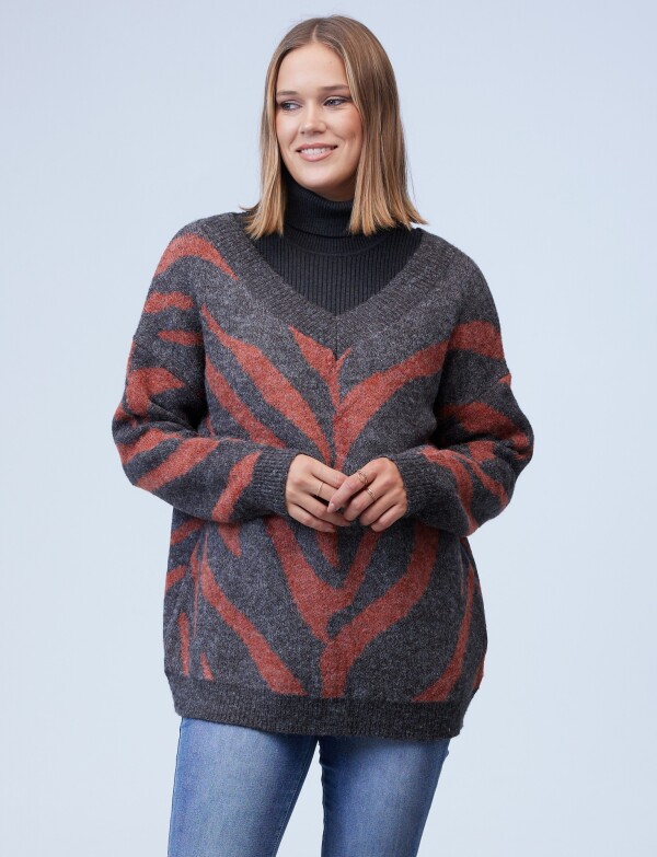 Buzo Print Oversize MULTI/GRIS