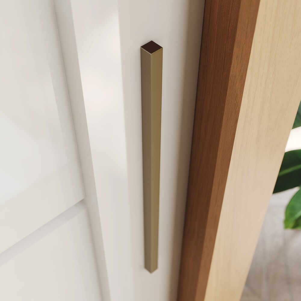 ROPERO PALACE 2 PUERTAS 4 CAJONES INTERNOS 2 ESPEJOS GUARDARROPA CLOSET ARMARIO OFF WHITE