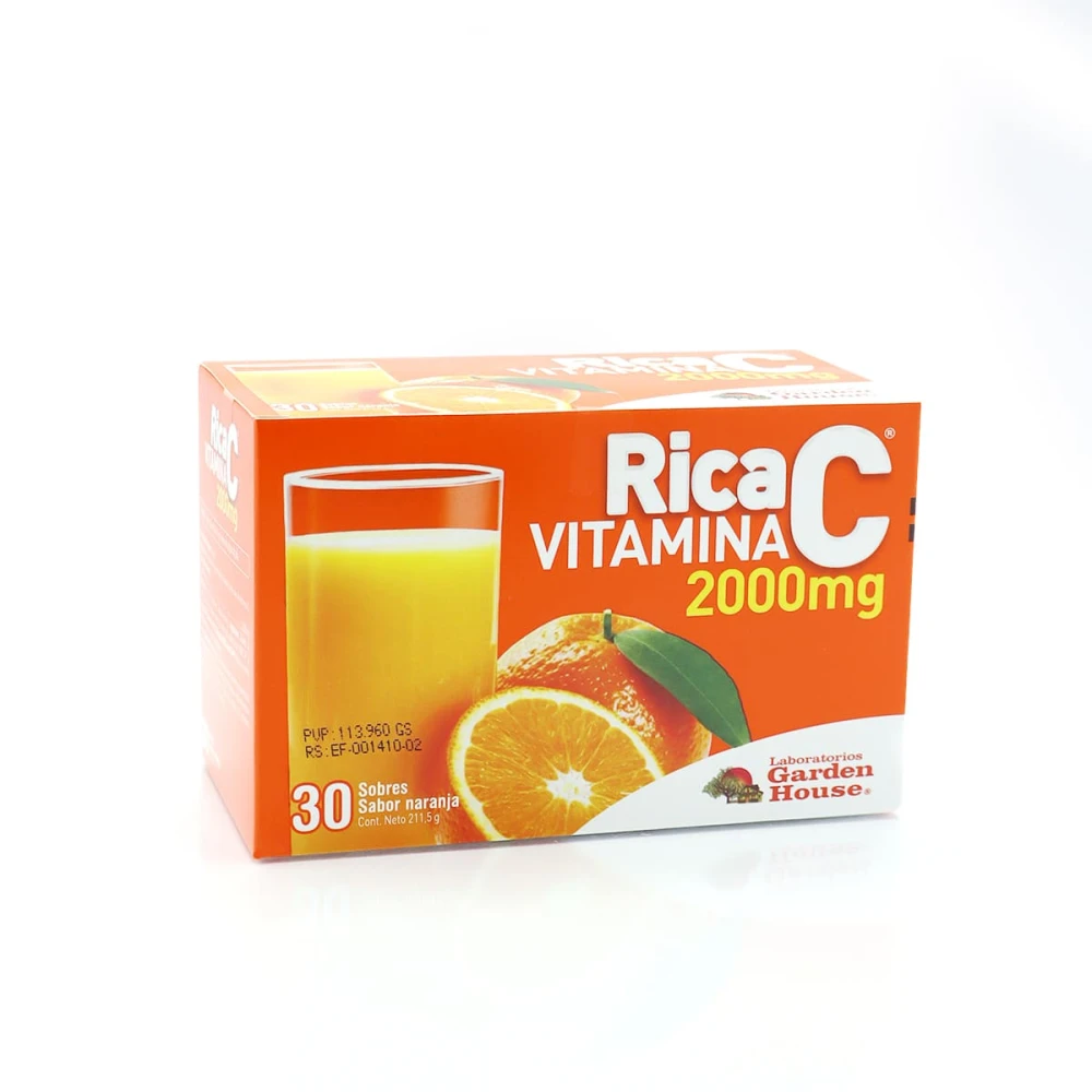 RICA C VITAMINA C 2000 MG. CJ X 30 SOBRE