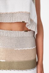 Falda Horizonte Gris/Blanco