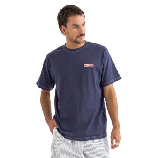 Remera Rhythm Mechanics Vintage - Azul Remera Rhythm Mechanics Vintage - Azul