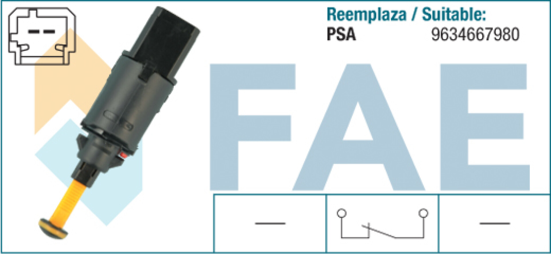 BULBO INTERRUPTOR - FRENO BERLINGO - XSARA - 206 - PARTNER FAE 
