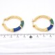 Aros En Oro 18K Con Esmalte En 2 Colores Aros En Oro 18K Con Esmalte En 2 Colores