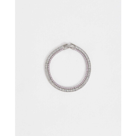 Pulsera Flexible Bañada En Oro Plateado