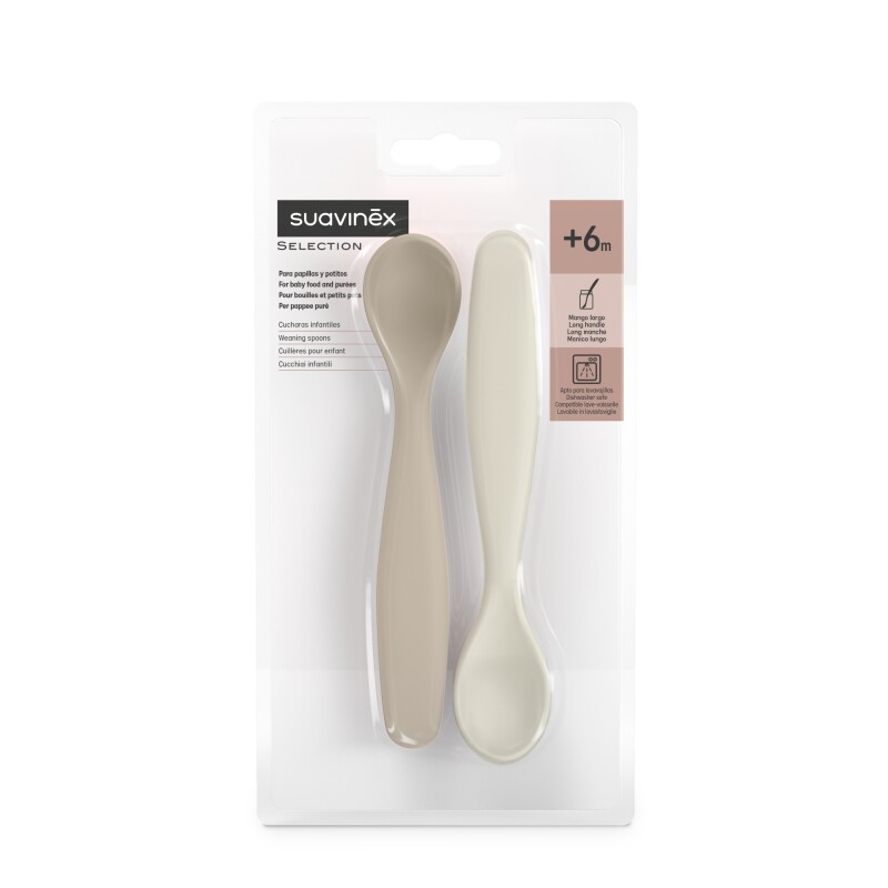 Set 2 Cucharas Suavinex Wonder Beige Set 2 Cucharas Suavinex Wonder Beige