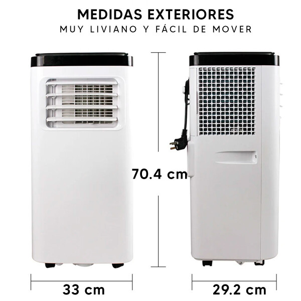 Aire Acondicionado Portátil Xion Xi-aap9-cu 9.000 Btu AIRE A. XION 9000BTU PORTATIL XI-AAP9