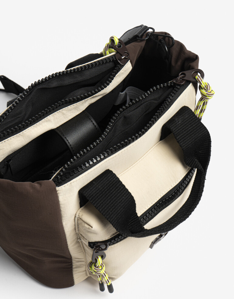 Bandoleras Nylon Cartera Formato Bandolera Re Du Voyage - Combinacion Tricolor