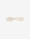 Hebillas Francesas Hebilla Francesa Moño De Organza. - Blanco Crudo