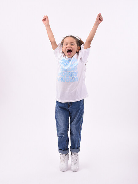REMERA URUGUAY - UNISEX BLANCO