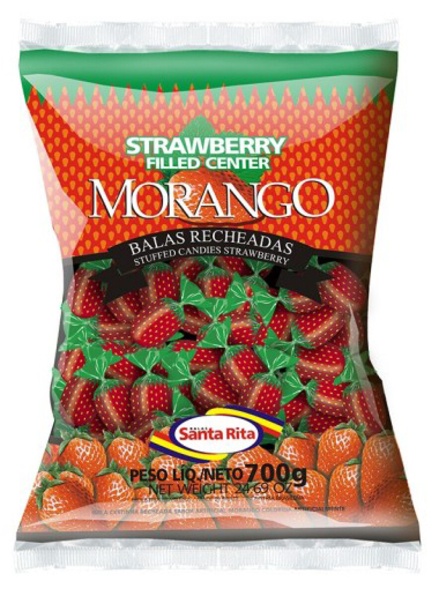 CARAMELO DURO SANTA RITA 600G/120U FRUTILLA 