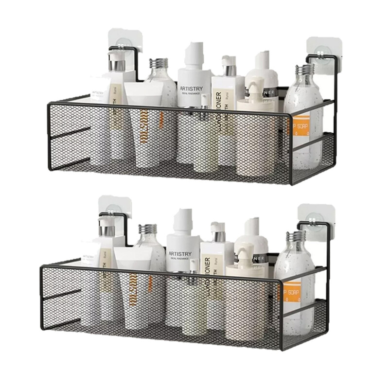 2 Estantes colgantes adhesivo G NEGRO