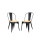Silla Tolix Metálica pack 2 unidades Vintage Negro