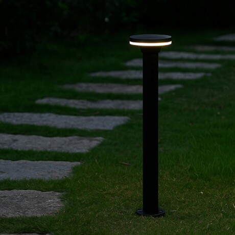 BOLARDO MOON EXTERIOR 12W IP65 60CM Bolardo Exterior Moon 60CM 12W Negro