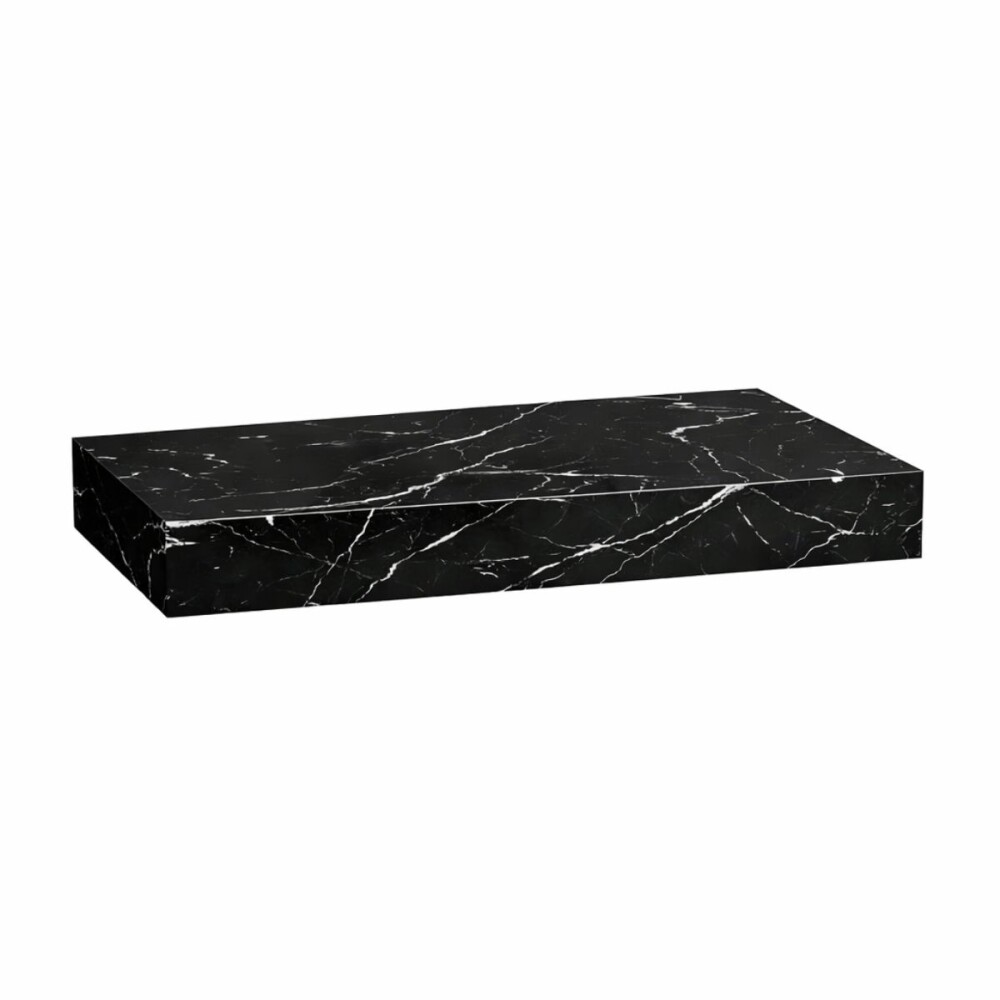 Mueble de baño suspendido en porcelanato Peri Negro Pulido 80 cm sin bacha Mueble De Baño Suspendido En Porcelanato Peri Negro Pulido 80 Cm Sin Bacha