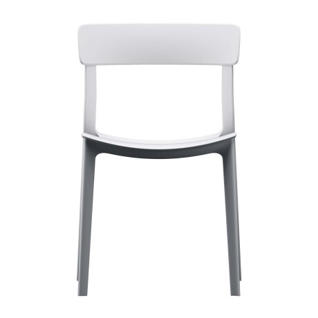 SILLA COMEDOR POLIPROPILENO BLANCO EXT PALMA