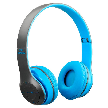 AURICULARES INALAMBRICOS BLUETOOTH VINCHA P47 ECONOMICOS AZULES AURICULARES INALAMBRICOS BLUETOOTH VINCHA P47 ECONOMICOS AZULES