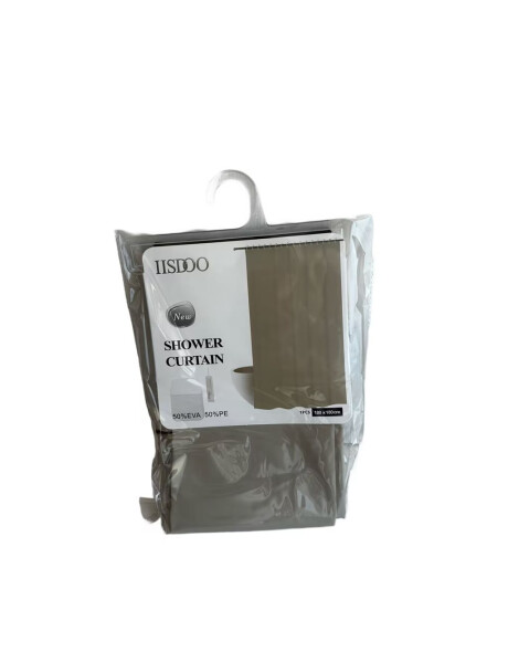 CORTINA DE BAÑO LISA C/GANCHOS 180x180CM BEIGE CORTINA DE BAÑO LISA C/GANCHOS 180x180CM BEIGE