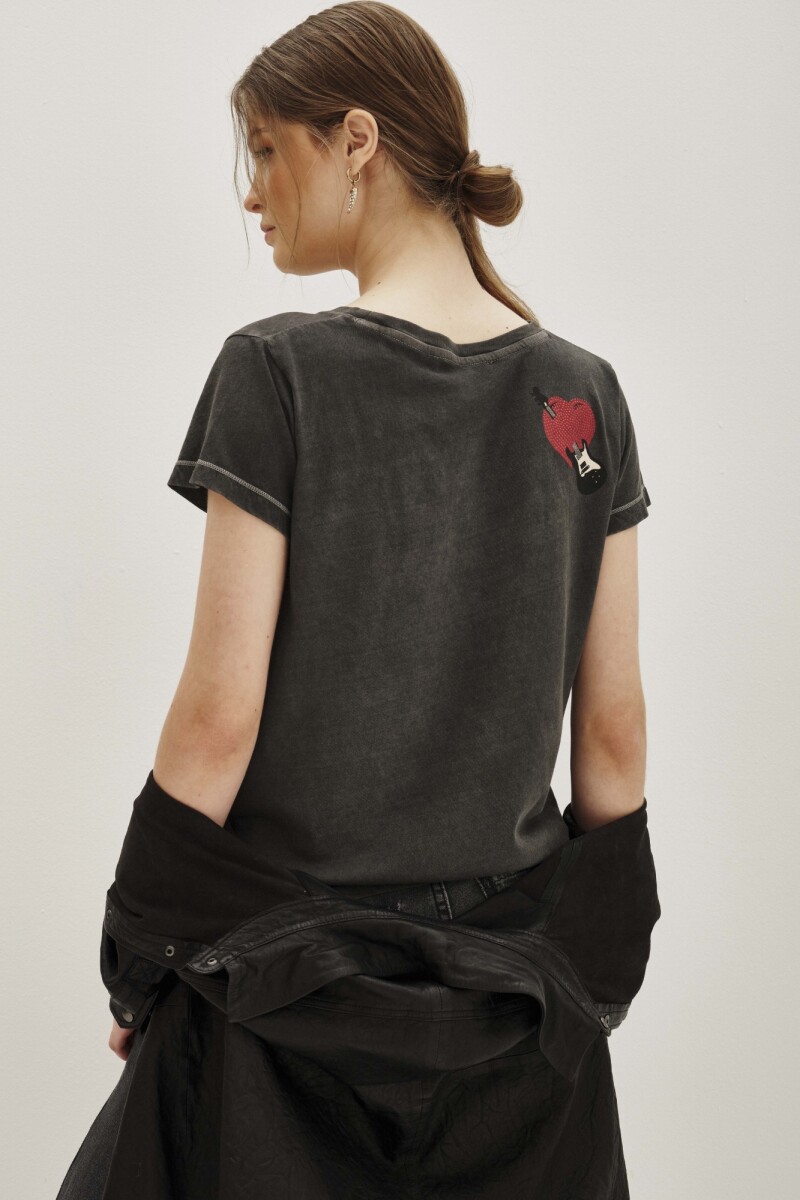 Remera Heartbreaker Gris Oscuro