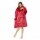 Buzo Canguro Oversize Manta Polar Afelpada Corderito Capucha Rojo