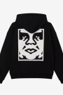BOLD ICON EXTRA HEAVY HOOD Negro