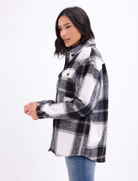 Sobrecamisa franela negro