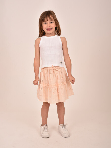 FALDA BRODERIE CORAL