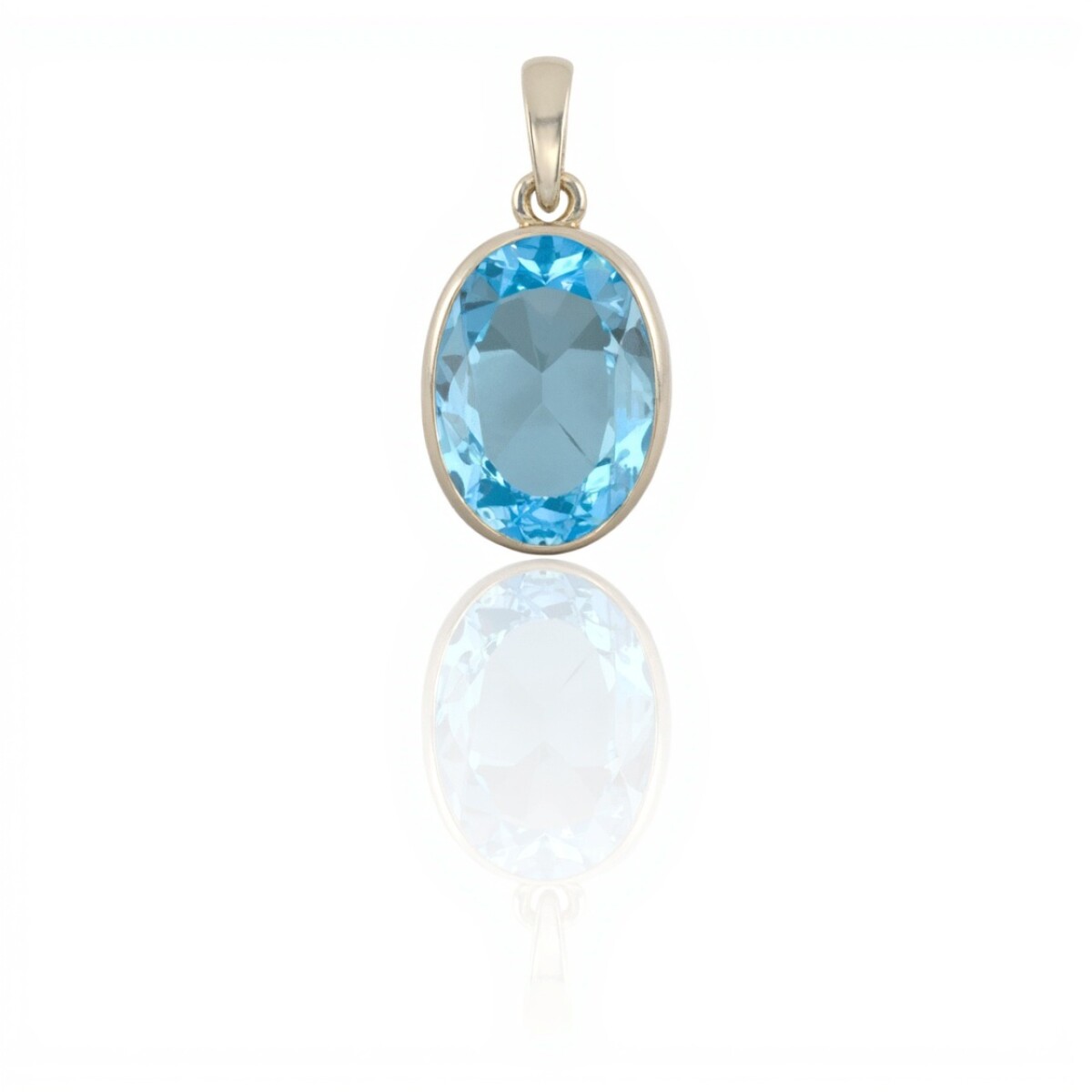 Dije Colgante Oval-Plata 925-Agua Marina-CP3991 - conpiedra 