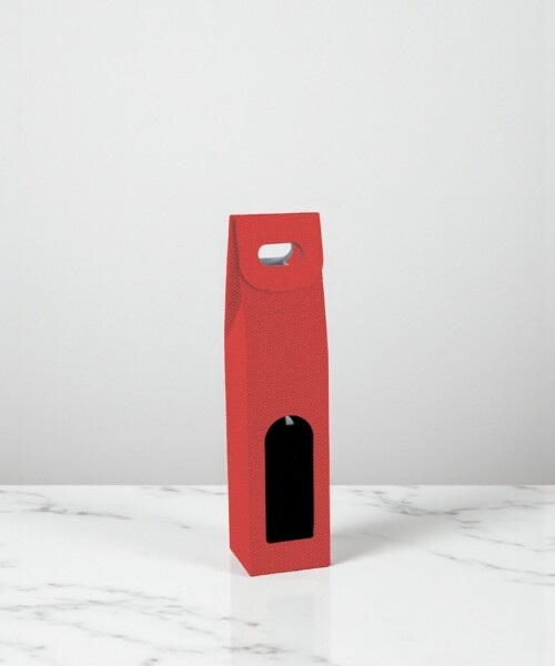 Caja c/ventana 1 botellas 9x9x38,5 - 38027 - LINO ROSSO Caja c/ventana 1 botellas 9x9x38,5 - 38027 - LINO ROSSO
