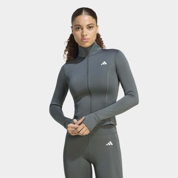 Campera Adidas Optime Essentials Gris