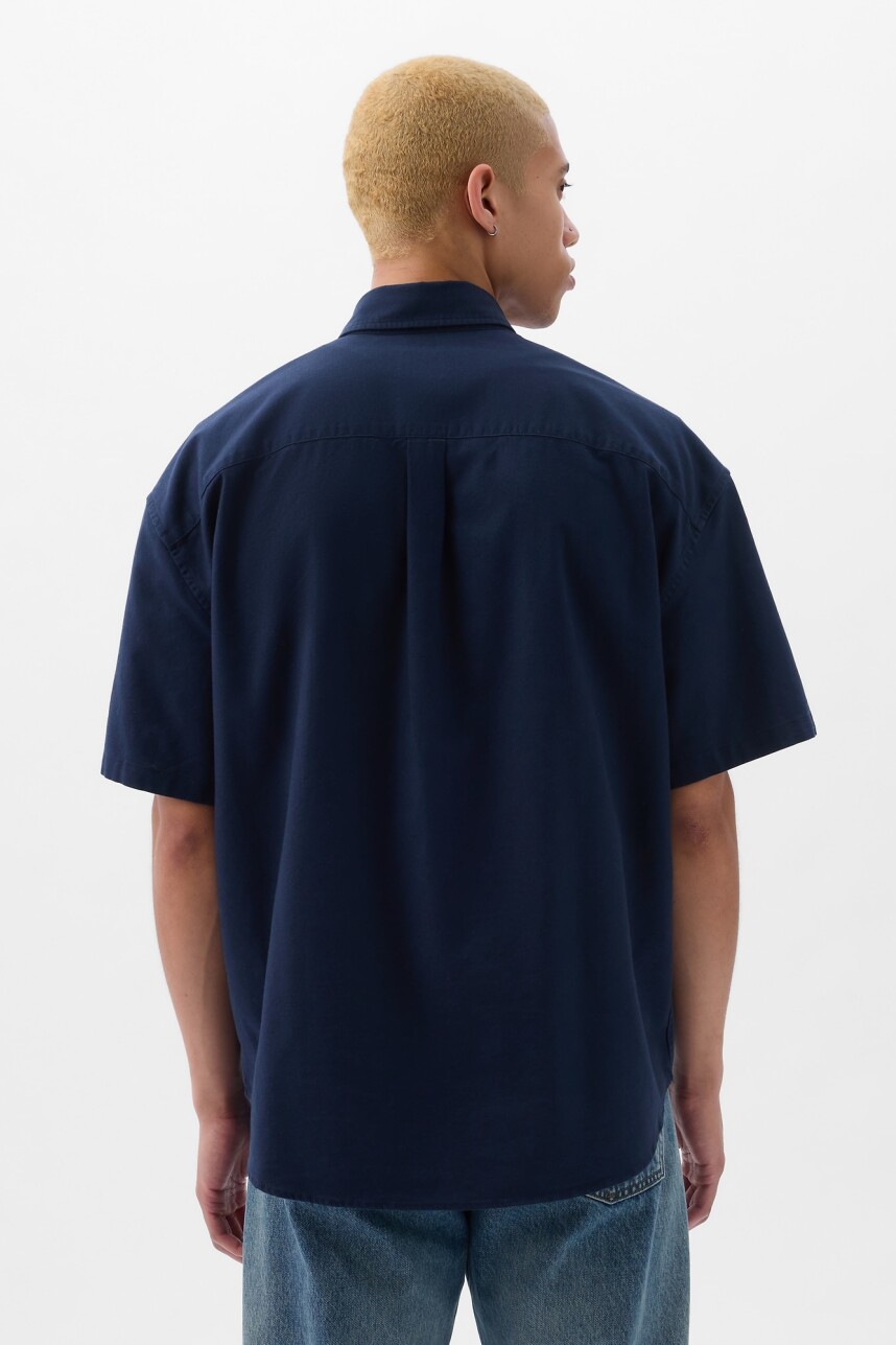 Camisa Manga Corta Oso Brannan Hombre Tapestry Navy