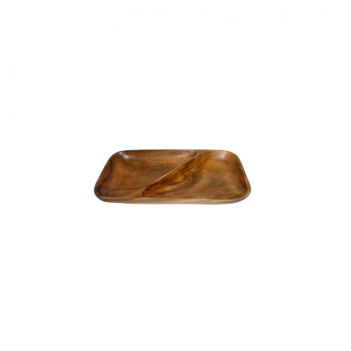 Bandeja - Rectangular - 2 Divisiones - Madera Bandeja - Rectangular - 2 Divisiones - Madera