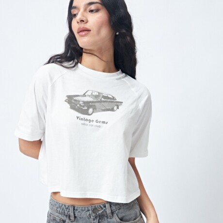 REMERA GEMS Blanco