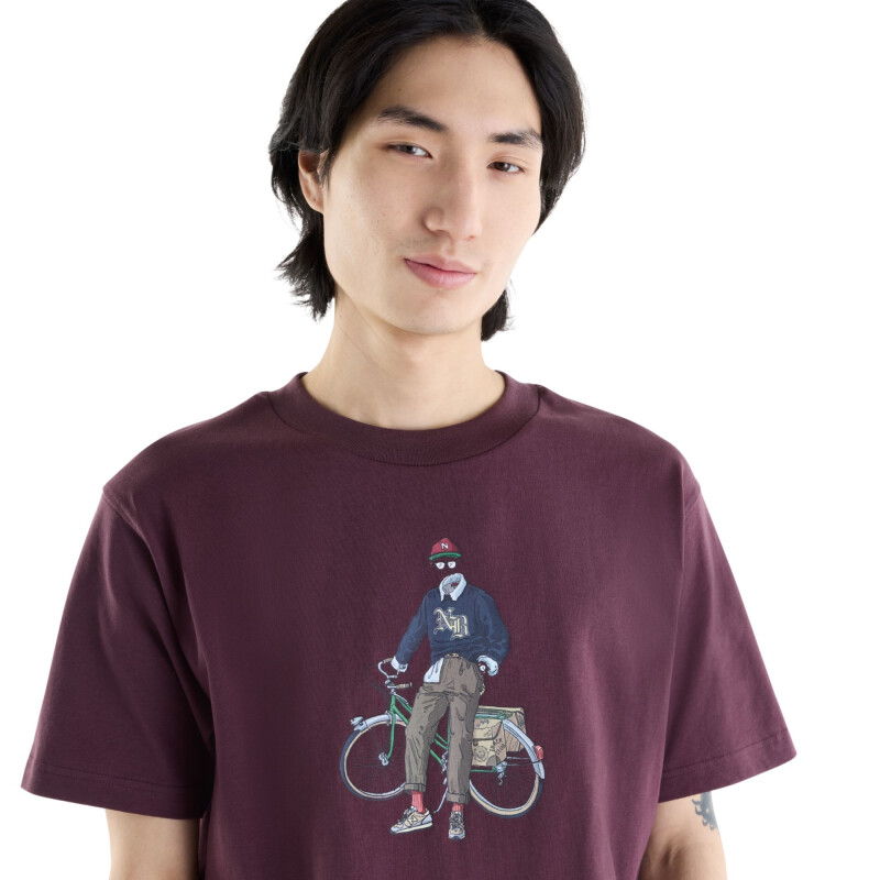 Remera New Balance Varsity Bike Hombre MT62M4ZXYLR Marron