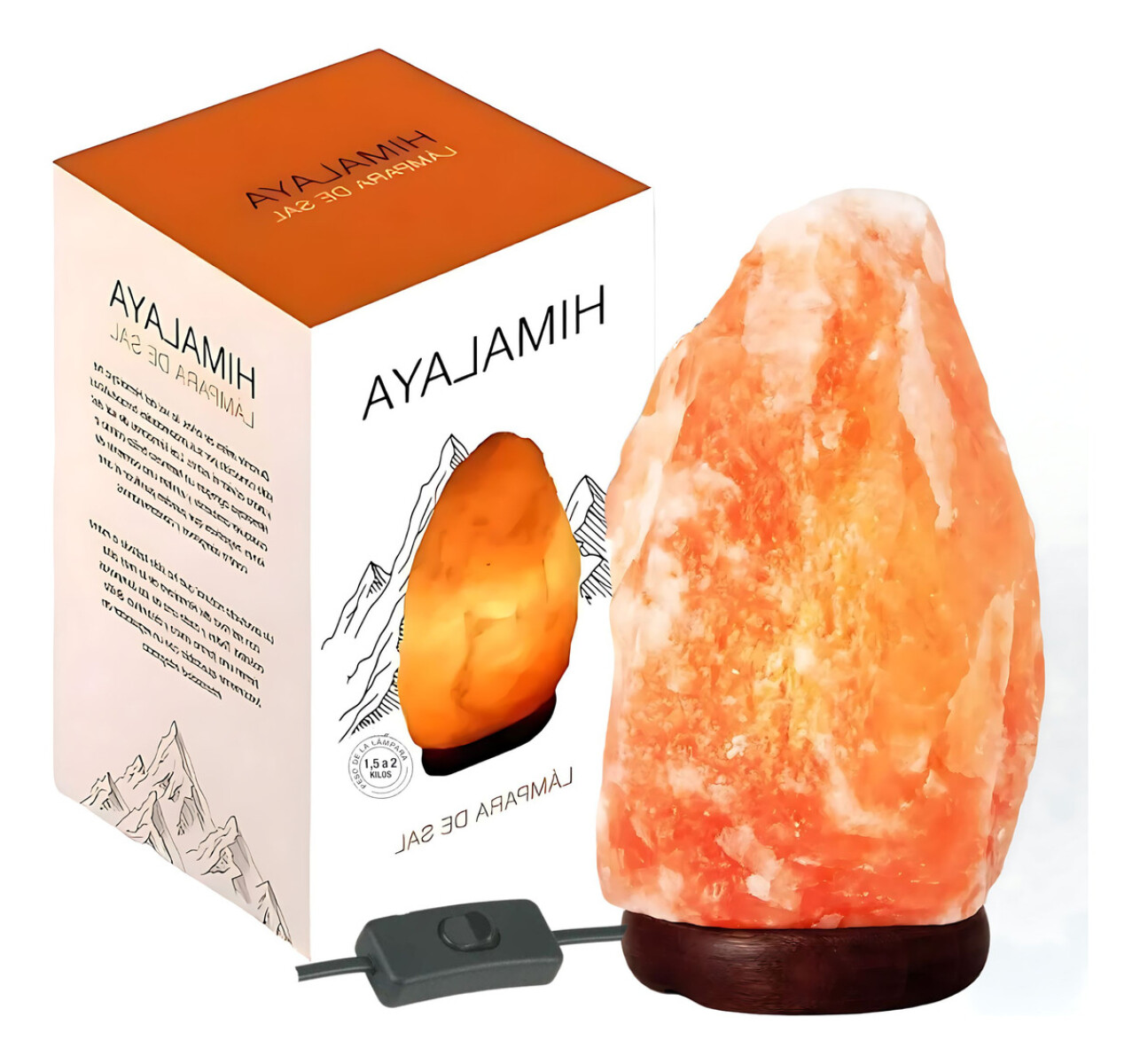 Lámparas De Sal Del Himalaya Calidad 1.5 A 2kg Originales. - Rustica 