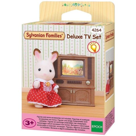 Sylvanian Families Deluxe Tv Set Televisión Sala Juguete Sylvanian Families Deluxe Tv Set Televisión Sala Juguete