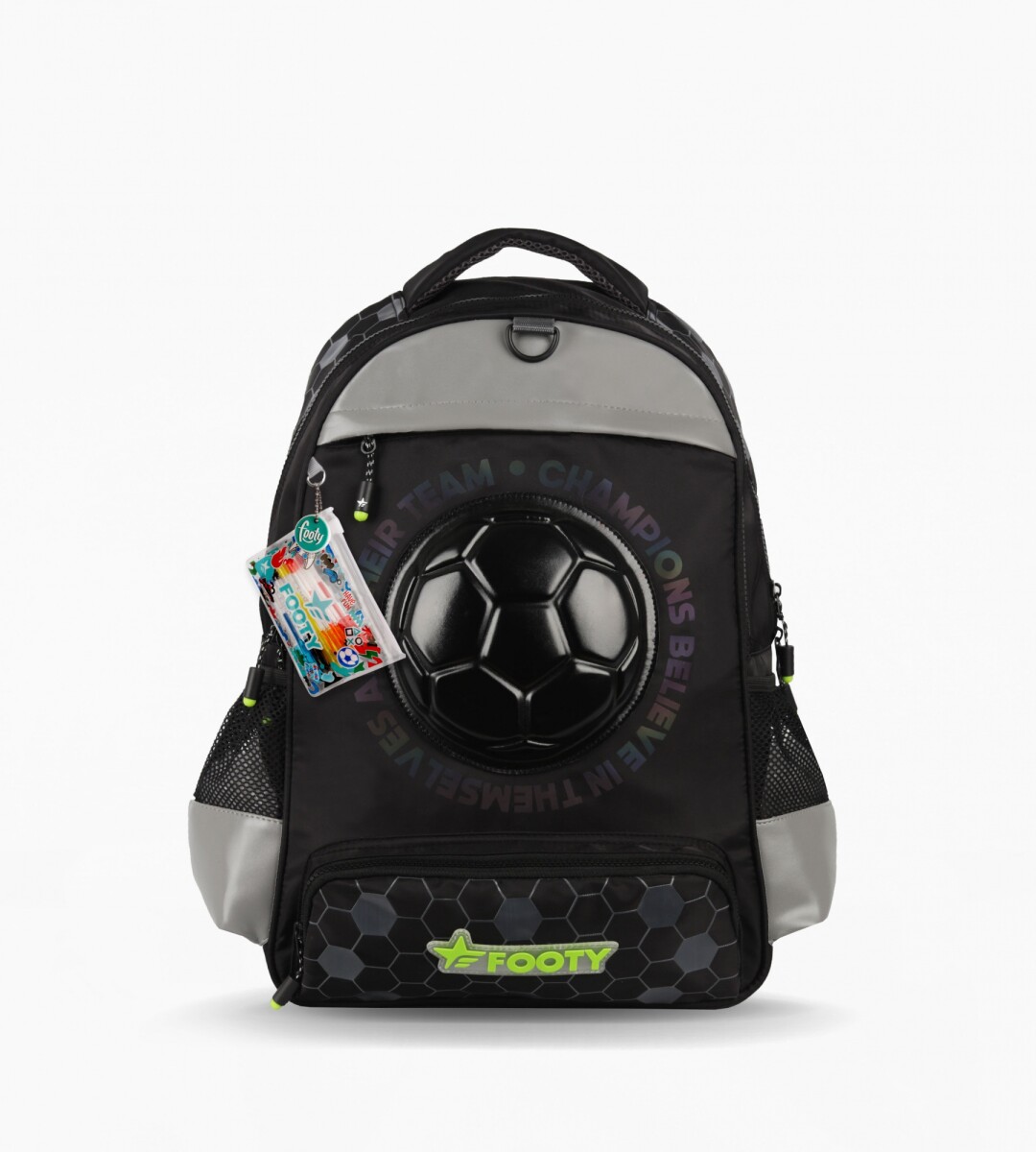 MOCHILA FOOTY PELOTA 18" - NEGRO 