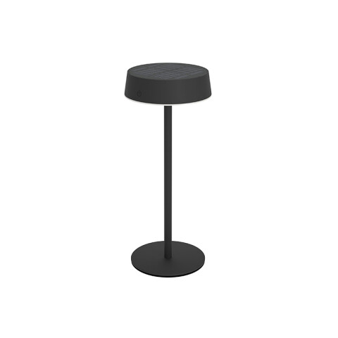 Lámpara de mesa negro solar-USB 3W 3 tonalidades EG3682