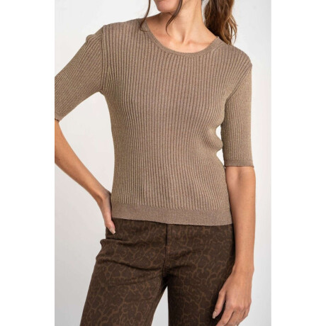 Sweater Lurex Beige