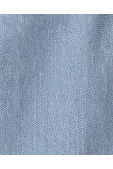 Monito corto de chambray de algodón orgánico Sin color