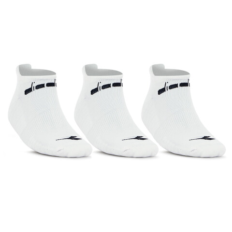 Medias Soquetes Diadora Blanco-Negro