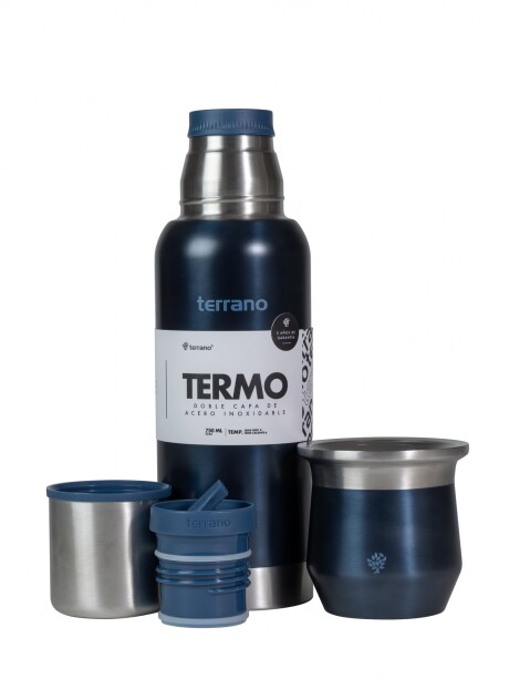 Kit 750ML. Slim - Mate Flap Azul Metalizado