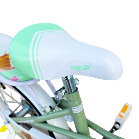 Bicicleta Paseo R16 Infantil Niña C/ Canasto y Accesorios Verde